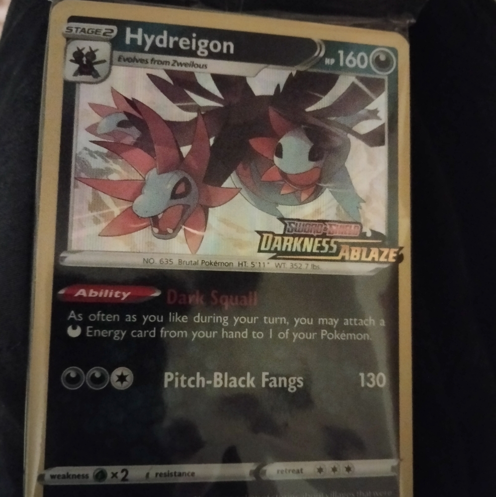 Hydreigon Black Star promo W/23 card evolution cards